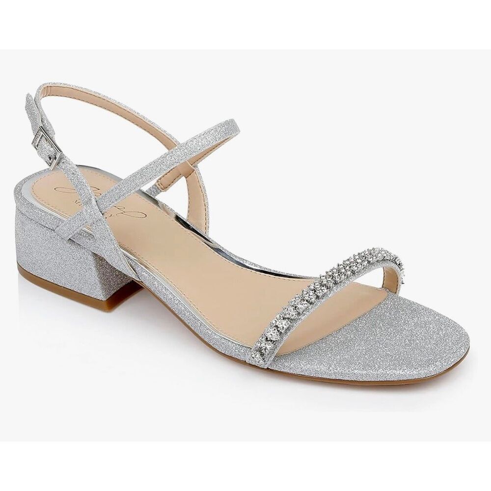 Jewel Badgley Mischka Aaliyah Block Heel Sandal Size 7.5